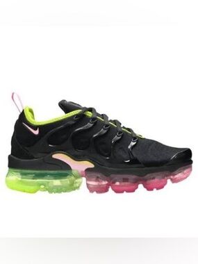 NIKE Air VaporMax Plus ‘Black/Pink Rise-Cyber’-Women’s size 7